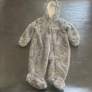 NFL Bills Gray Fleece Kids Footie